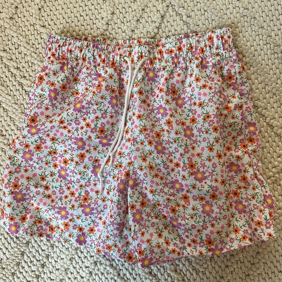 SHEIN Other - SHEIN Floral Athletic Shorts - Pink‎ and Orange…Men’s Size Small